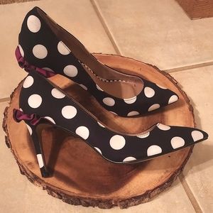 Betsey Johnson polka-dot heels